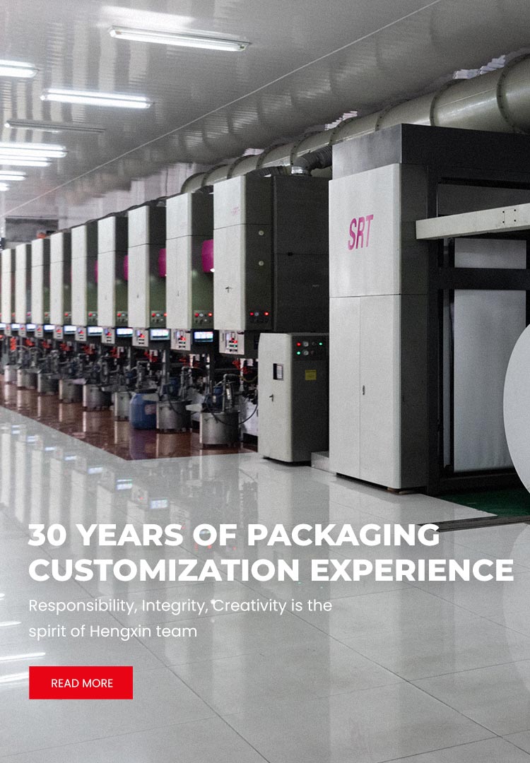 30 years of packaging  customization experience