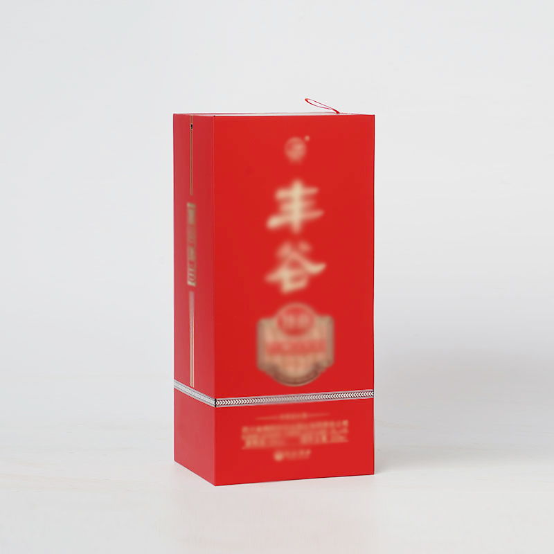 Large Single Pull-up Opening Wine and Liquor Bottle Favor Tasting Printed Folding Duplex Printed Paper Box Packaging